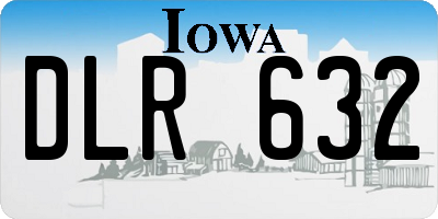 IA license plate DLR632