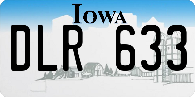 IA license plate DLR633