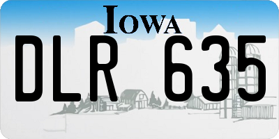IA license plate DLR635