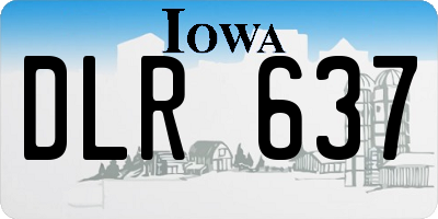 IA license plate DLR637