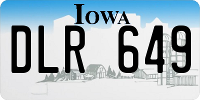 IA license plate DLR649