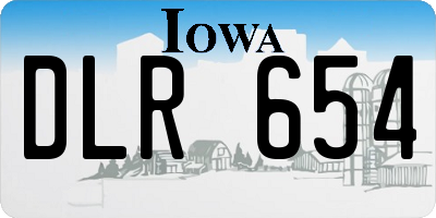 IA license plate DLR654