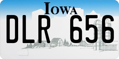 IA license plate DLR656