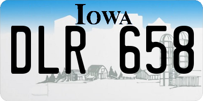 IA license plate DLR658