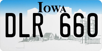 IA license plate DLR660