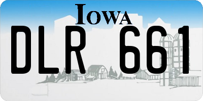 IA license plate DLR661