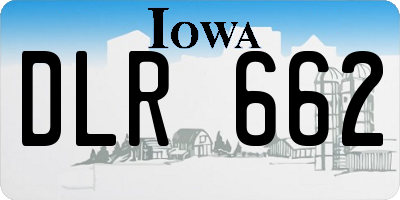 IA license plate DLR662
