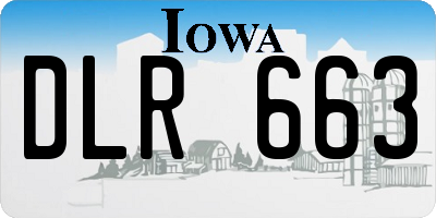 IA license plate DLR663