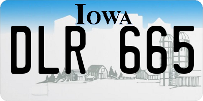 IA license plate DLR665