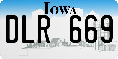 IA license plate DLR669