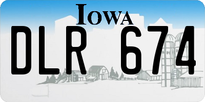 IA license plate DLR674