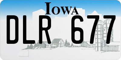 IA license plate DLR677
