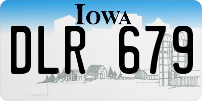 IA license plate DLR679