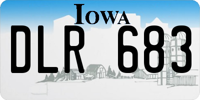 IA license plate DLR683