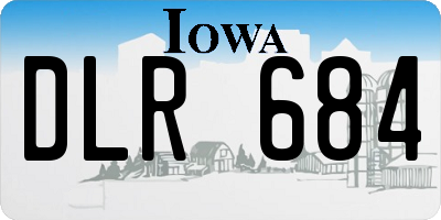IA license plate DLR684