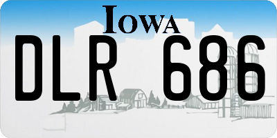 IA license plate DLR686
