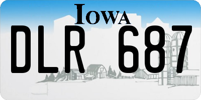 IA license plate DLR687