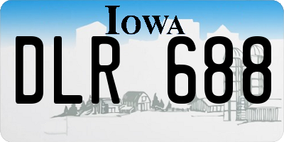 IA license plate DLR688
