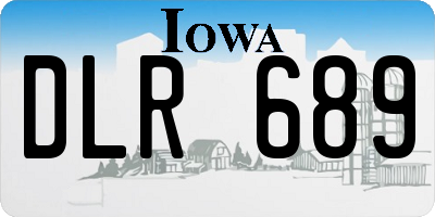 IA license plate DLR689