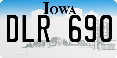 IA license plate DLR690