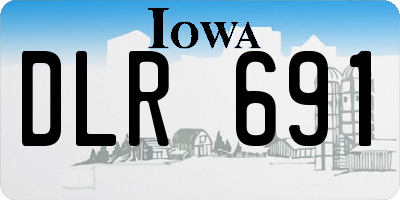 IA license plate DLR691