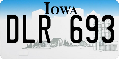 IA license plate DLR693