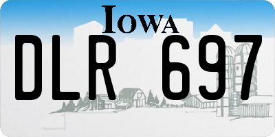IA license plate DLR697