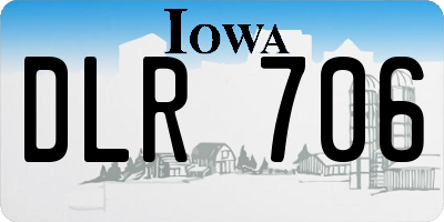 IA license plate DLR706