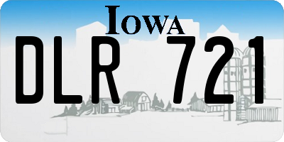 IA license plate DLR721