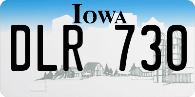 IA license plate DLR730