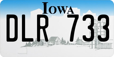 IA license plate DLR733