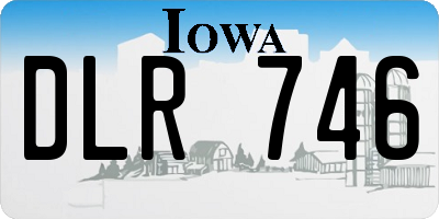 IA license plate DLR746