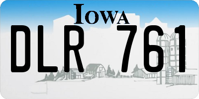 IA license plate DLR761