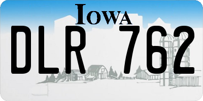 IA license plate DLR762