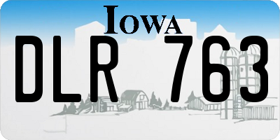 IA license plate DLR763