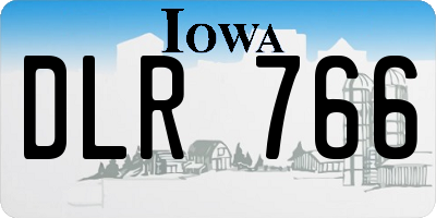 IA license plate DLR766