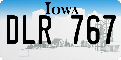 IA license plate DLR767