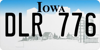 IA license plate DLR776