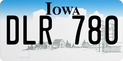IA license plate DLR780