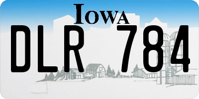 IA license plate DLR784