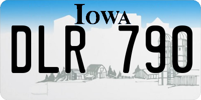 IA license plate DLR790