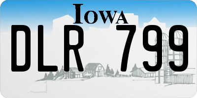 IA license plate DLR799