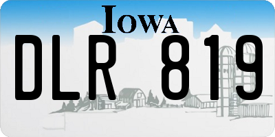 IA license plate DLR819