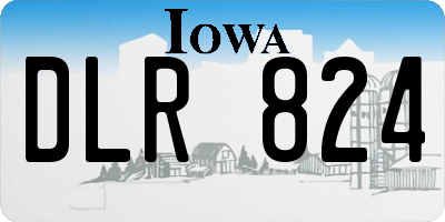 IA license plate DLR824
