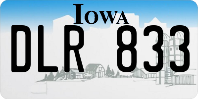 IA license plate DLR833