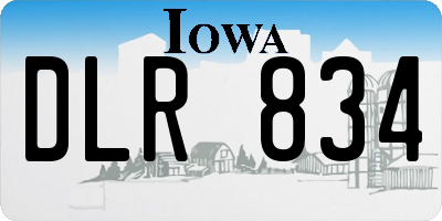 IA license plate DLR834