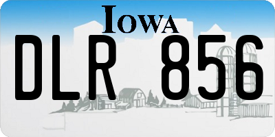 IA license plate DLR856