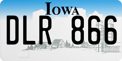 IA license plate DLR866