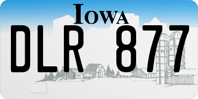 IA license plate DLR877