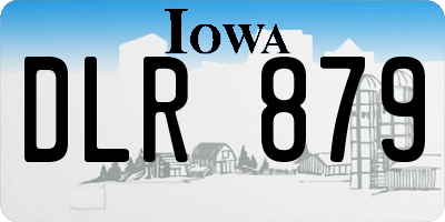 IA license plate DLR879